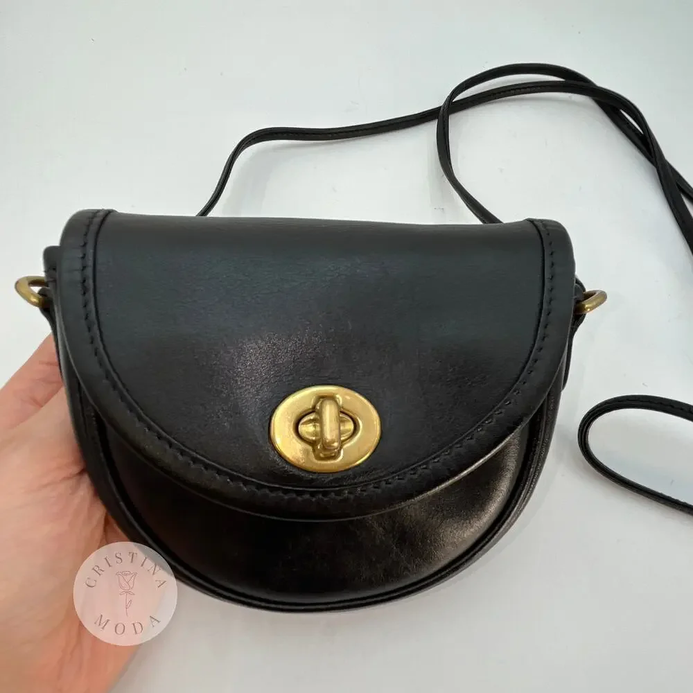 Vintage Coach Mini Watson Bag 6606 Black 2002 - Picture 3 of 10